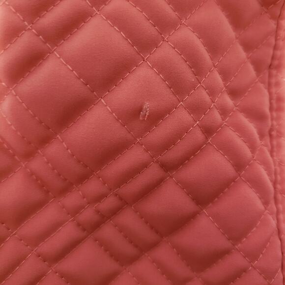 Gallery Coral Quilted Lined Lightweight Zip Blazer Jacket L - Picture 8 of 11